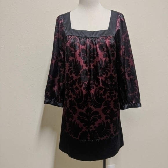 3/$35 Apt9 red & black long blouse size xl - Picture 2 of 7